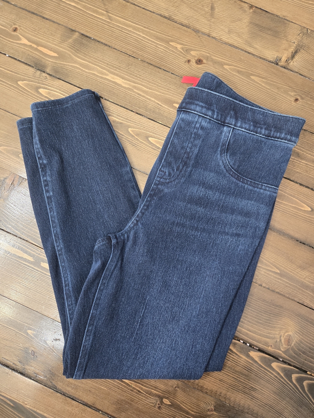 Womens SPANX  Slimming Dark Blue Pull-On Shapewear Jeggings Size Medium